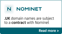 To register a .UK domain name you agree to Nominet's terms and conditions